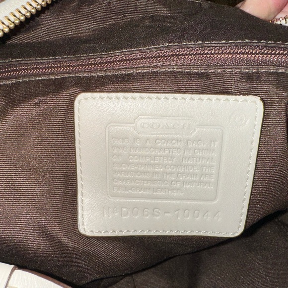 NEW COACH Soho Dylan Braided Handle Cream
Leather Large Hobo Shoulder Bag #10044 - Picture 6 of 10